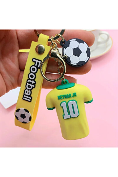 Choice 2 Football No.7 & No.10 Couple Jerseys Keychains Sports Themed Backpac...