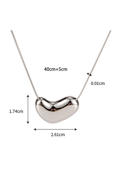 Choice Steel color Stainless Steel Snake-bone Chain Elegant Pendant Necklace Statement 18k Gold Plated Wate