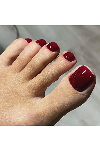 Choice أظافر قدم بيضاء صناعية طبيعية - أظافر قدم مربعة بلون سادة قصيرة - 24 قطعة