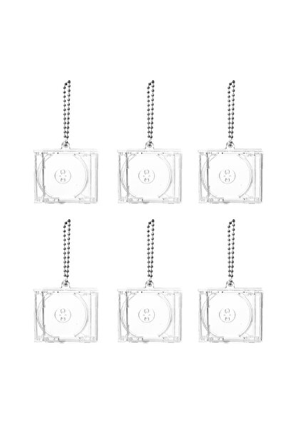 Choice 4.5x5.3x0.8cm 6pcs 1-6pcs Blank Album Mini CD Case Keychain CD Player ...