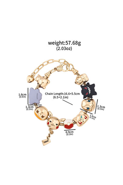 Miniso B00243 سوار بوكيمون جديد لطيف من الرسوم المتحركة اليابانية مينا بيكاتش...