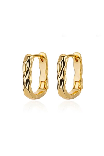 Choice E3120G-8 Stainless Steel Irregular Twist Earrings for Women Gold Color...