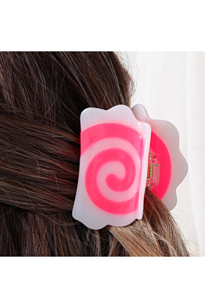 Choice مشبك شعر محاكاة طعام من الأكريليك بلون ذهبي أصفر فاتح، قطعة واحدة، مشب...