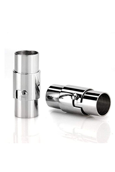 Choice 5 قطع بقطر داخلي 6 مم، 5 قطع فضية باهتة، 5 قطع بأغطية طرفية من الجلد ب...