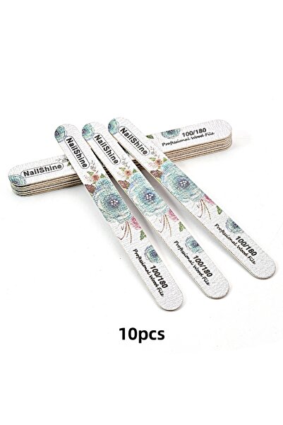 Choice مجموعة من 10 قطع من مبردات الأظافر الخشبية الخضراء القابلة لإعادة الاس...