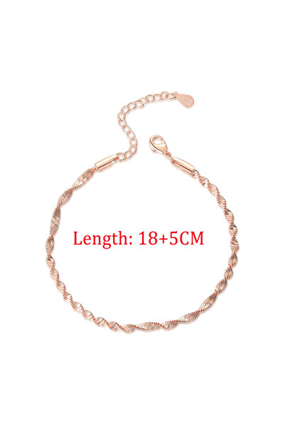 Choice KBH064-2 مجوهرات نسائية سوار ملتوي للنساء هدايا للأصدقاء سوار بسيط بال...