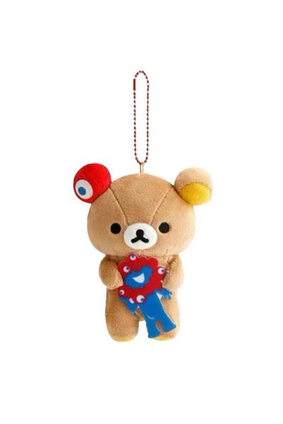 Choice 10 سنتيمتر br1 h جديد كيس النوم Rilakkuma أفخم دمية المفاتيح الإبداع الاسترخاء الدب Korilakkuma اليابانية