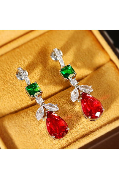 Choice أقراط رائعة من مجوهرات الحفلات العصرية للنساء من هويتان E2515، مرصعة ب...