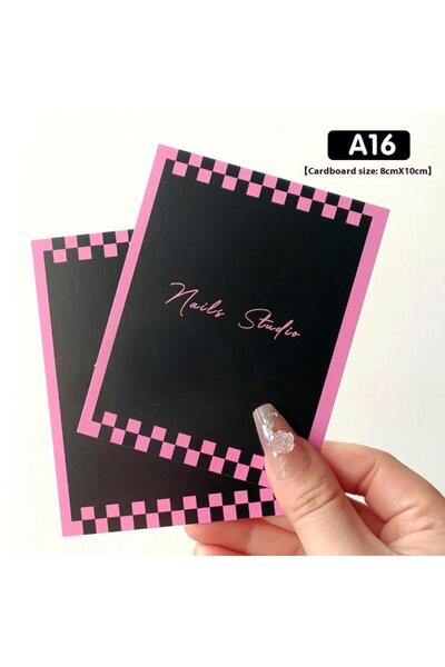 Choice A16 20 ورقة أظافر صناعية على شكل فراشة من الورق المقوى، دعامة صورة يدو...