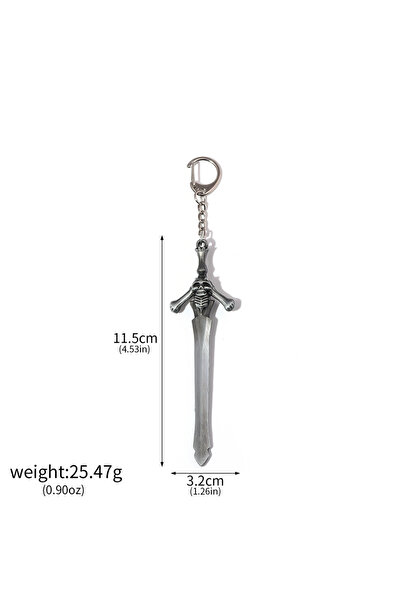 Choice K00910 سلسلة مفاتيح لعبة الشيطان دانتي سيف ريبيليون أويكنينج كوسبلاي سلاح سلسلة مفاتيح معدنية قلادة هدية