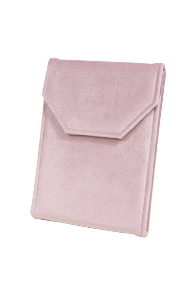 Choice حقيبة قلادة من اللؤلؤ المخملي الوردي، غطاء سلسلة سترة عصري، حقيبة تخزي...