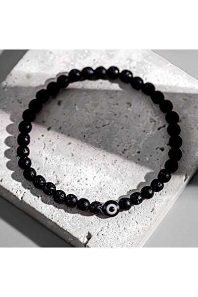 Choice H00K1HS00875 IngeSight.Z خلخال من خرز الأكريليك الأسود البركاني البسيط...