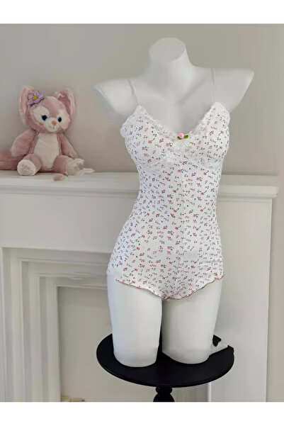 JInsh Women's Naughty Shorts Rib Lace Floral Print Crop Tops V Neck High Wais...