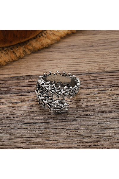 Choice خواتم فضية عتيقة قابلة للتغيير الحجم بتصميم قوطي عتيق للنساء والرجال، ...