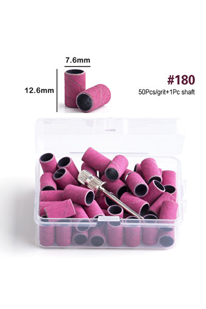 Choice1 50pcs with 1 shaft TP 50pcs Sanding Bands Nail Drill Bits Foot Care P...