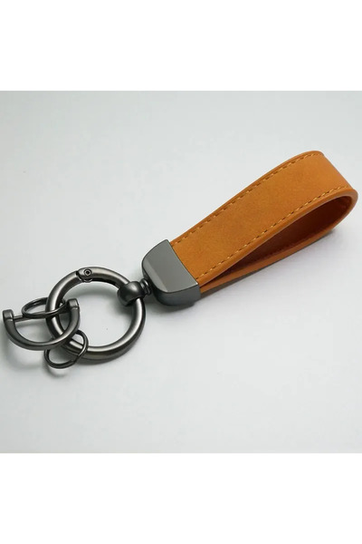 Choice D 1PC Simple PU Leather Keychain Women Men Car Key Ring Chain Holder K...