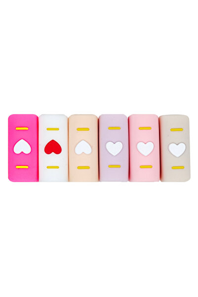 Choice 10 قطع من خرز السيليكون البؤري ثلاثي الأبعاد على شكل كتاب بألوان مختلط...