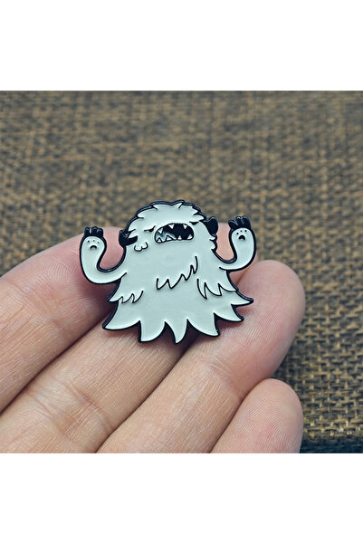 Choice دبوس ياقة لانجا يتي باللون الأصفر الفاتح الذهبي من الرسوم المتحركة SK8...