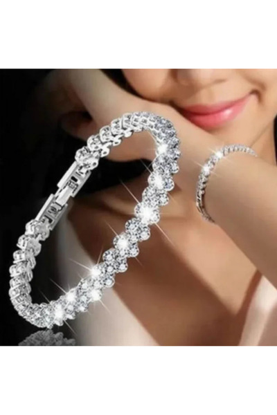 Choice Silver Fashion Women's Crystal Bracelet Gold and Silver Rose Gold Colo...