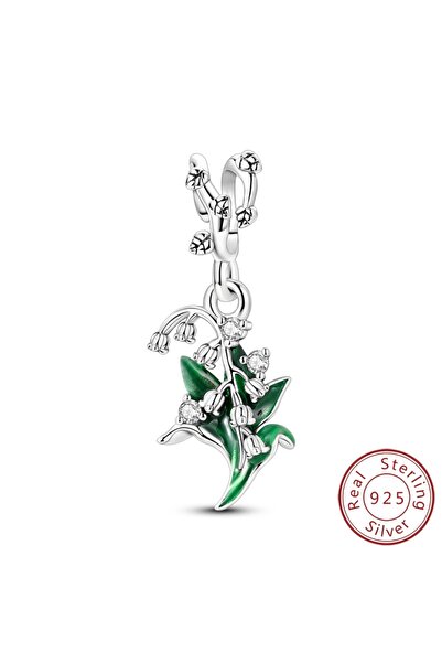 Choice KSC314 سحر قلادة خرز أصلية من الفضة الإسترلينية عيار 925 على شكل زهرة ...