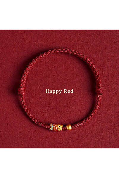 Choice Wine red Fashion Hand Braided Koi Fish Lucky Bracelet Hand-Woven Bangl...