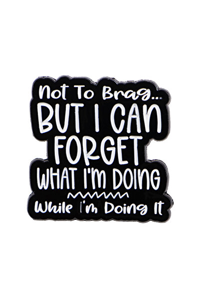 Choice 22 دبوسًا مطليًا بالمينا بعبارات تحفيزية، باللونين الأسود والأبيض، للن...