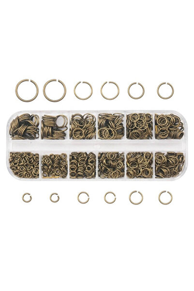 Choice DN653-4 1050 قطعة حلقات قفز مفتوحة ملونة مطلية مجموعة واحدة صندوق 3 4 ...