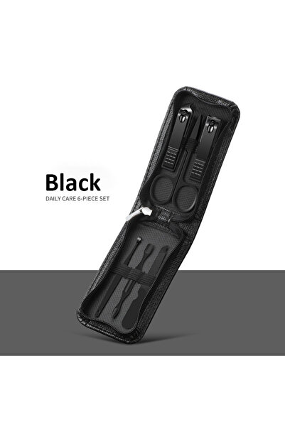 Choice1 6 قطع سوداء 2023 جديدة 6 قطع مجموعات مانيكير فاخرة محمولة مجموعات باد...
