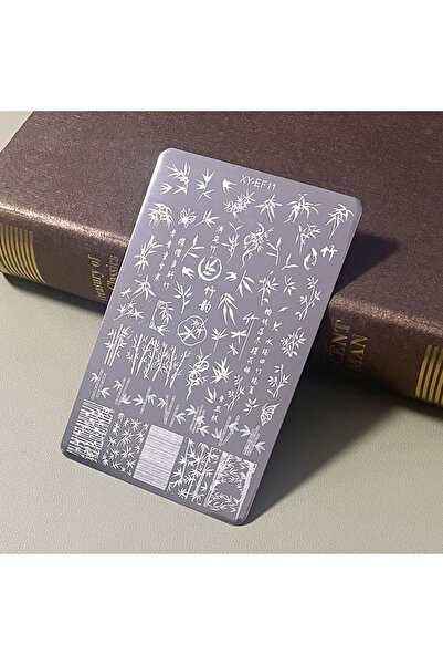 Choice XYEF11 1 قطعة لوحة ختم فن الأظافر قالب طباعة نقل الفراشة الدانتيل أنما...