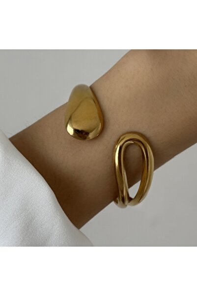 Choice BR25Y0410 أساور عتيقة من الفولاذ المقاوم للصدأ على شكل قطرات ماء مجوفة...