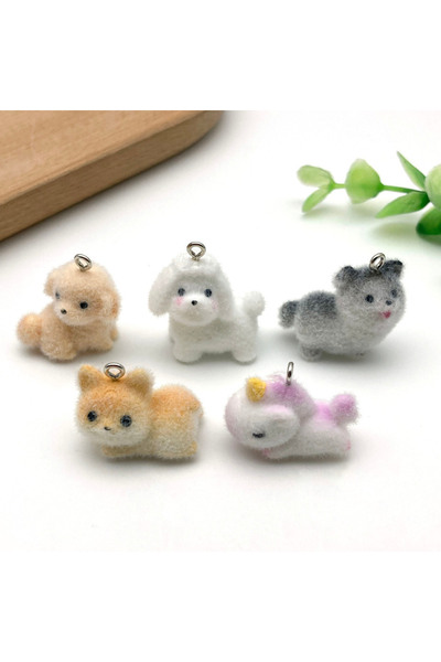 Choice SN1216-5 قطع 2/5 قطع من الراتنج المزخرف على شكل حيوان (كلب، وحيد القرن...