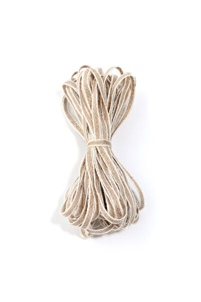 Choice شريط من قماش الخيش الكتاني بطول 0.6 سم (10 أمتار) بطول 5/10 أمتار، مصن...