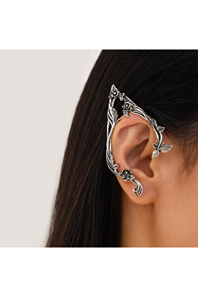 Choice sliver color PuRui Popular Gold Color Elf Flower Leaf Ear Clip Cute Je...