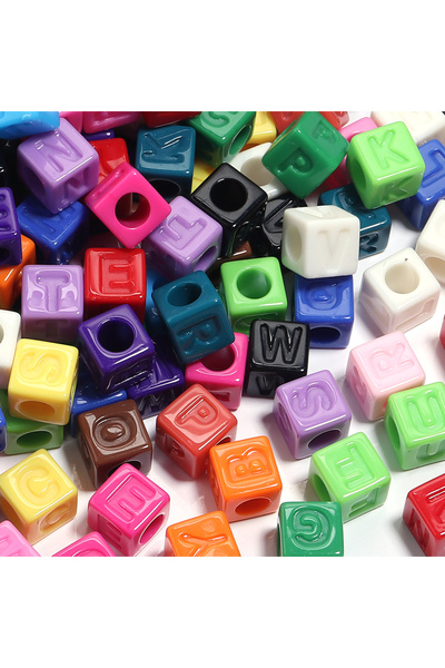 Choice7 12X12mm 50pcs random mix color 50pcs Acrylic Solid Color Square Large...