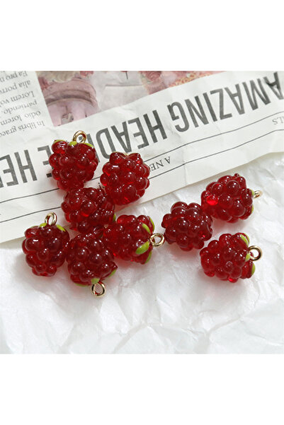 Choice red 2PCs Simulation Resin 3D Fruit Charms Grape Pendant Jewelry DIY Fi...