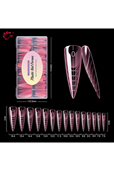 Choice G-Pink-150pcs TP 150pcs/box Nail Dual Form Stiletto Acrylic Poly Exten...