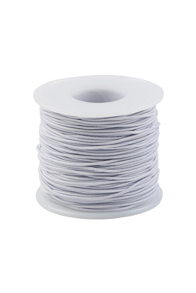 Choice حبل مرن متعدد الألوان بطول 50 مترًا، بعرض 1 مم، مصنوع من خيوط الخرز ال...