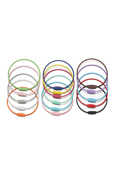 Choice 50 مم × 10 قطع عشوائية مختلطة 5/10 قطع 50 مم ملونة سلسلة مفاتيح سلك دا...