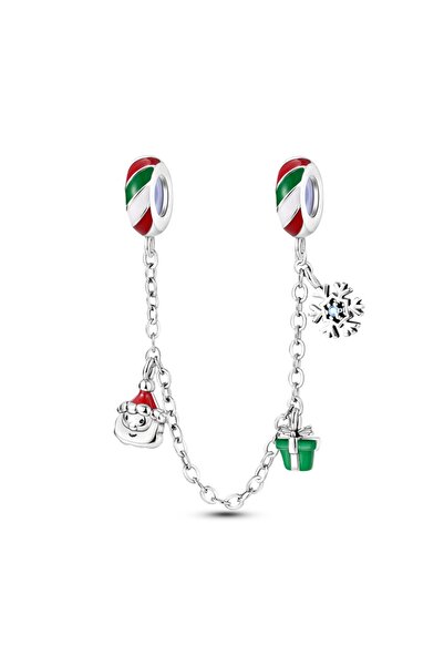 Choice KTC904 دلايات عيد الميلاد المطلية بالفضة تناسب سوارًا أصليًا DIY سانتا...