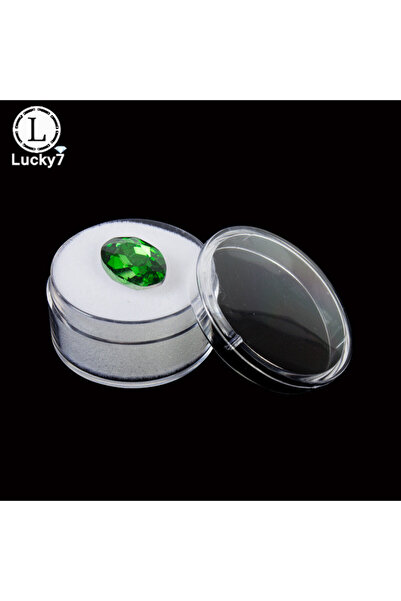 Choice صندوق تخزين مجوهرات من الخرز البلاستيكي الدائري الشفاف المصنوع من حجر ...