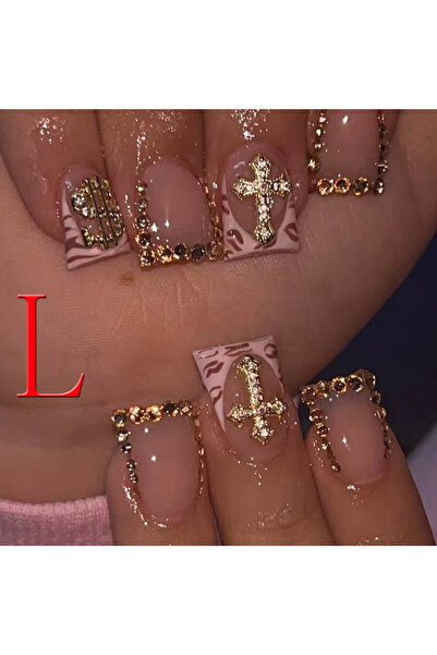 Choice 10 قطع أظافر فرنسية مدببة من العاج، أظافر قصيرة مربعة، أظافر صناعية بل...