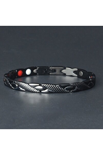 Choice 3 أساور مغناطيسية سوداء عصرية للرجال، أساور تخسيس، سوار مغناطيسي علاجي...