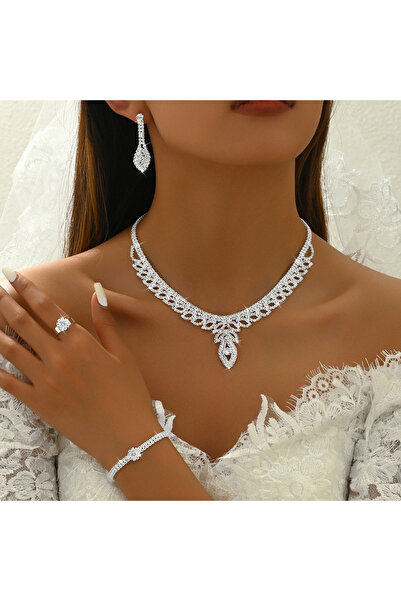 Choice 80818701-5PC بدلة نسائية أنيقة متلألئة مرصعة بأحجار الراين على طراز ال...