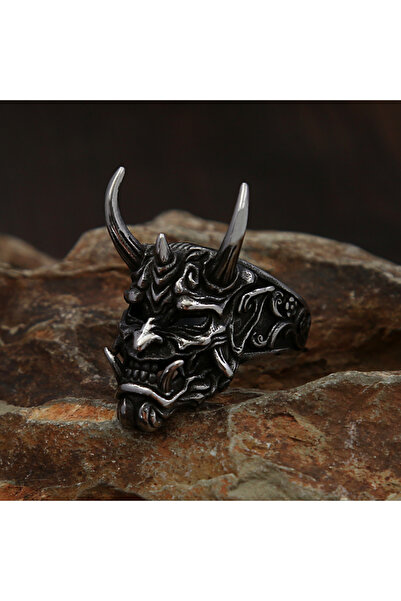 Choice خاتم جمجمة فريد من نوعه بتصميم عتيق، مصنوع من الفولاذ المقاوم للصدأ، ب...