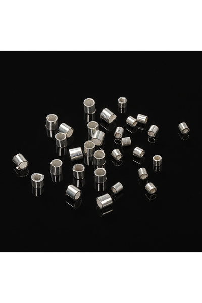 Choice 20 قطعة من خرزات نهاية مجعدة من الفضة الإسترلينية 925 بمقاس 1.5 × 1.5 ...