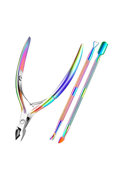 Choice مجموعة أدوات مانيكير متعددة من 3 قطع، مبرد أظافر من الفولاذ المقاوم لل...