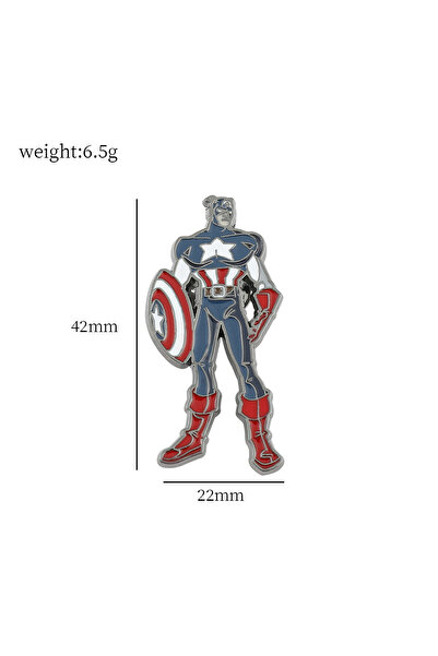 Choice بروش كرتوني للأطفال من سلسلة أفينجرز أفينجرز كابتن أمريكا، الرجل الحدي...