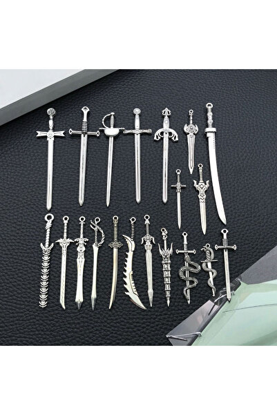Choice SN791-20 قطعة من 5/20 قطعة من حُلي السيوف - مستلزمات صناعة المجوهرات وعلامات الكتب القوطية! (مثالية لخيال L)