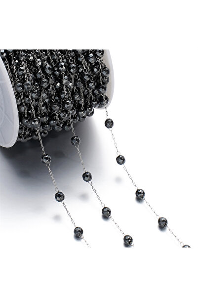 Choice عقد وسوار من الخرز على شكل حب من الفولاذ المقاوم للصدأ بسلسلة من الحجر...