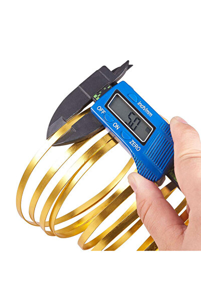 Choice AECH02-18373 سلك مسطح من الألومنيوم الذهبي بعرض 3 مم، بطول 10 أمتار (3...